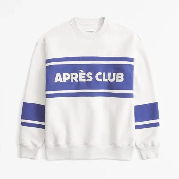 A&F Ski Destination Vintage Sunday Crew Sweatshirt - Picture 1 of 6